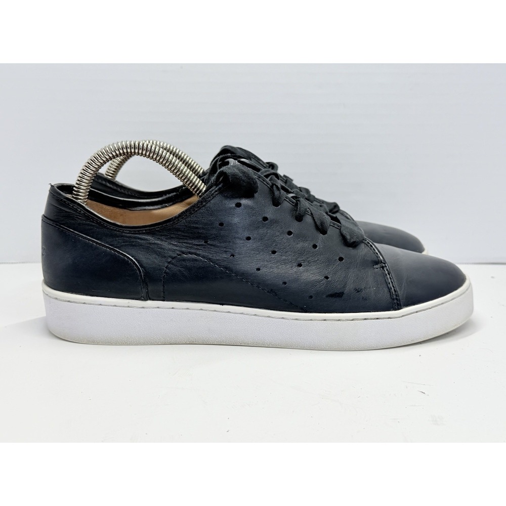 Vionic Keke Women's 8.5 Black Leather Ribbon Lace Platform Sneakers